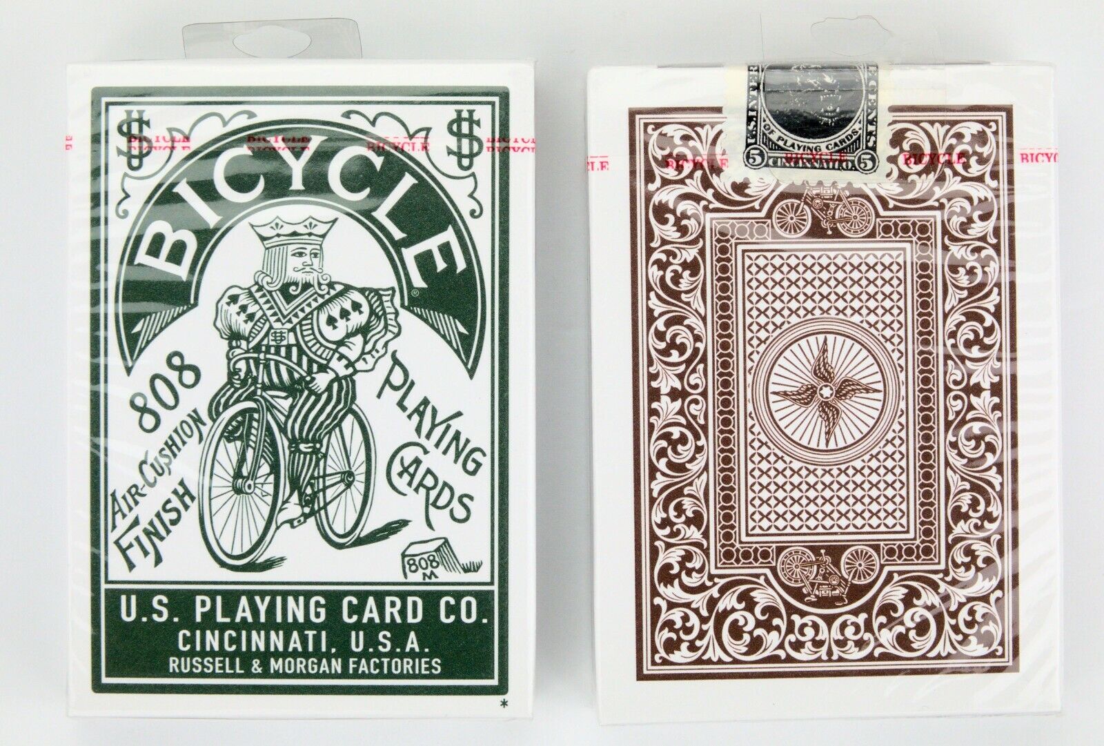 Pair of Vintage Design Rare USPCC Made Russell & Morgan Industries Playing Cards