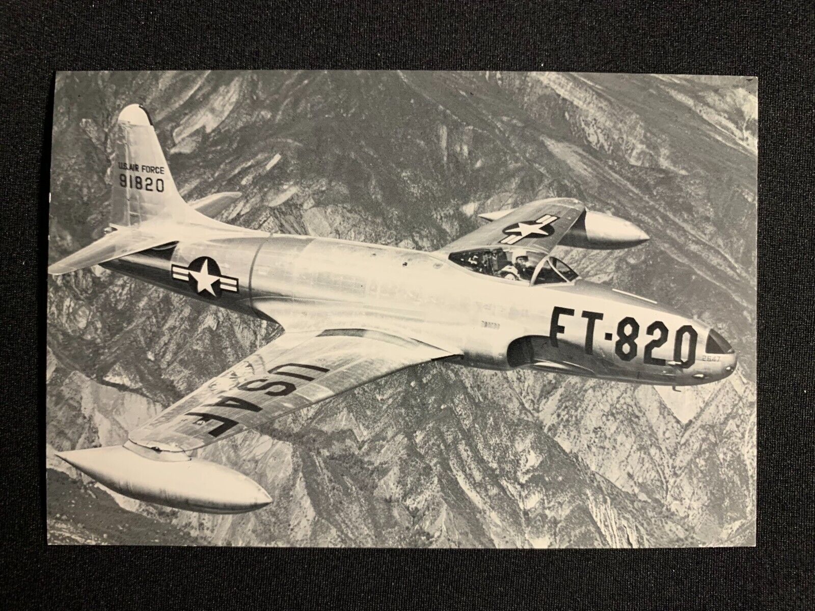 Lockheed F-80C Shooting Star Postcard