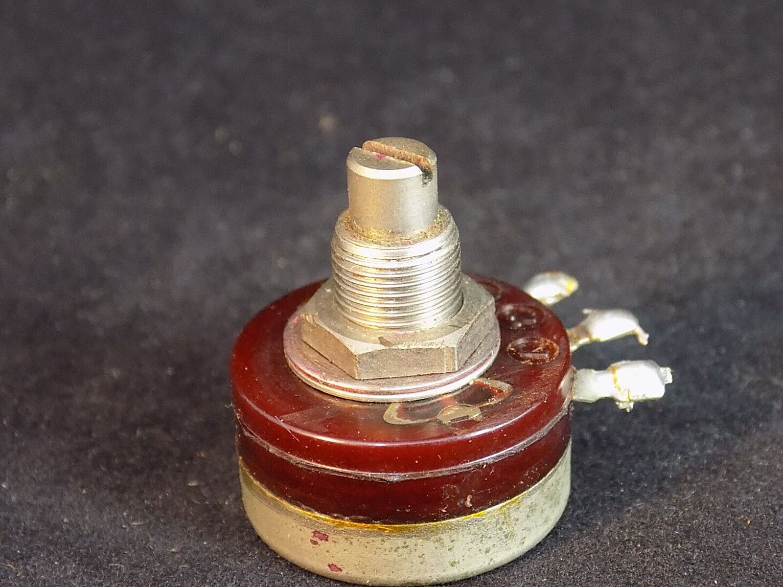 VINTAGE POTENTIOMETER 10K Ohm COSMOS made in japan RV24YN 15S 1968-11 TESTED