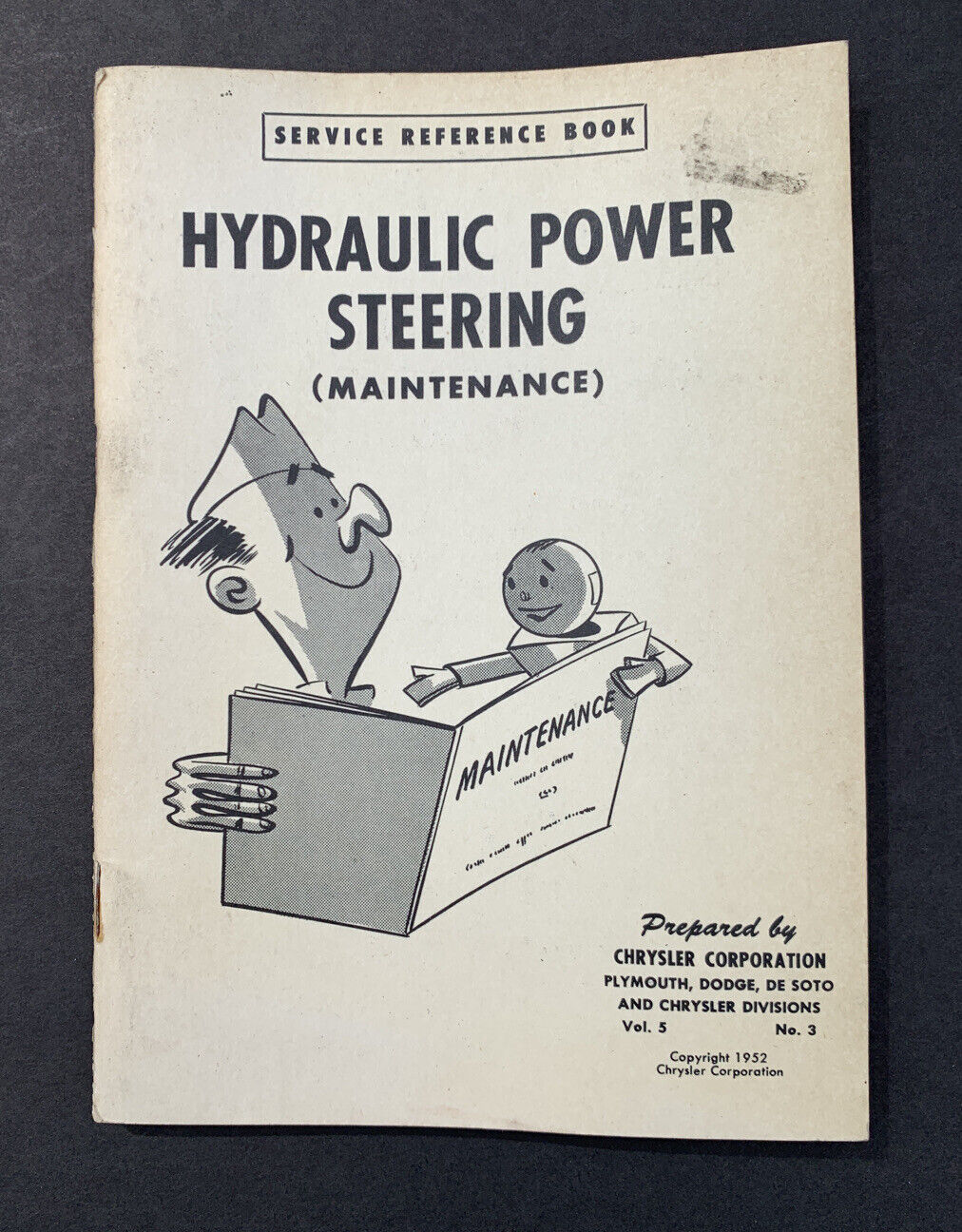 1952 Chrysler Service Reference Book - Hydraulic Power Steering Maintenance