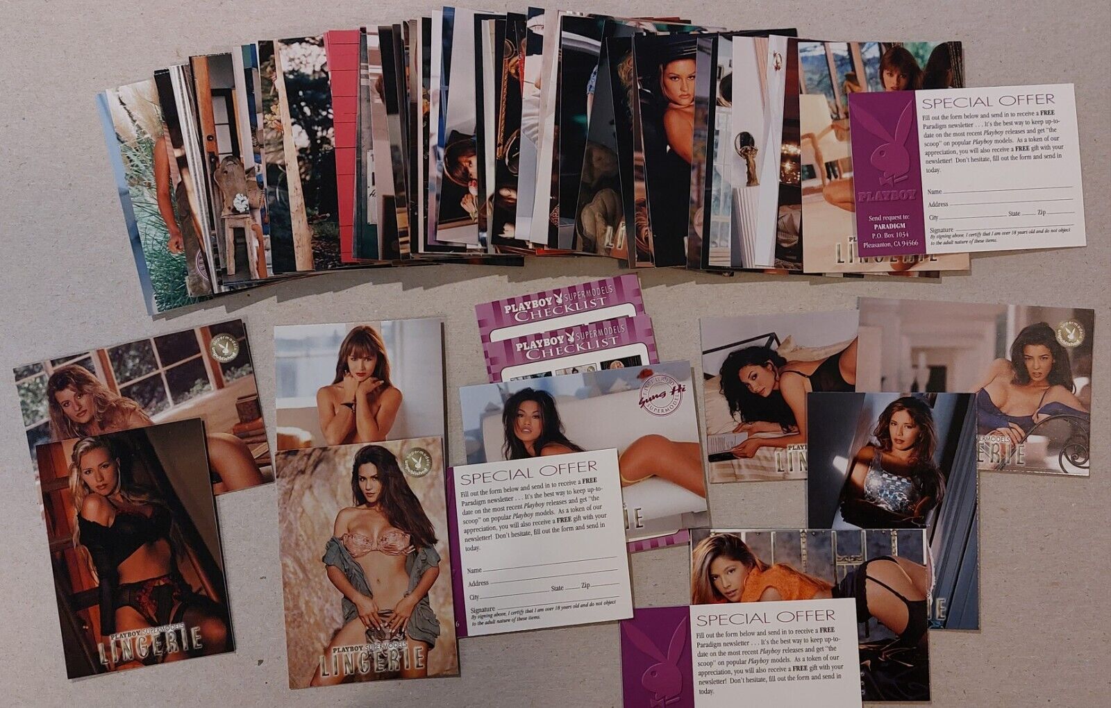 Playboy Supermodels Collector Cards Lingerie Edition 1 - COMPLETE BASE SET