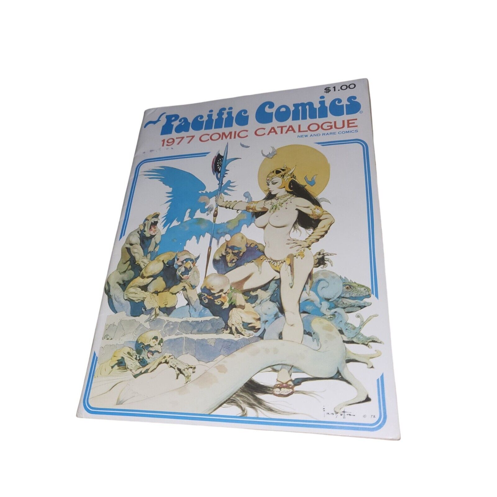 Vintage Pacific Comics 1977 Comic Catalogue VF/NM, Frank Frazetta Cover