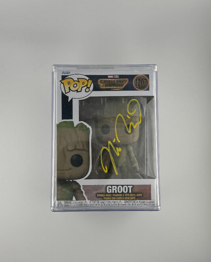 Vin Diesel Autographed Funko Pop | Groot | Signed Guardians of the Galaxy COA