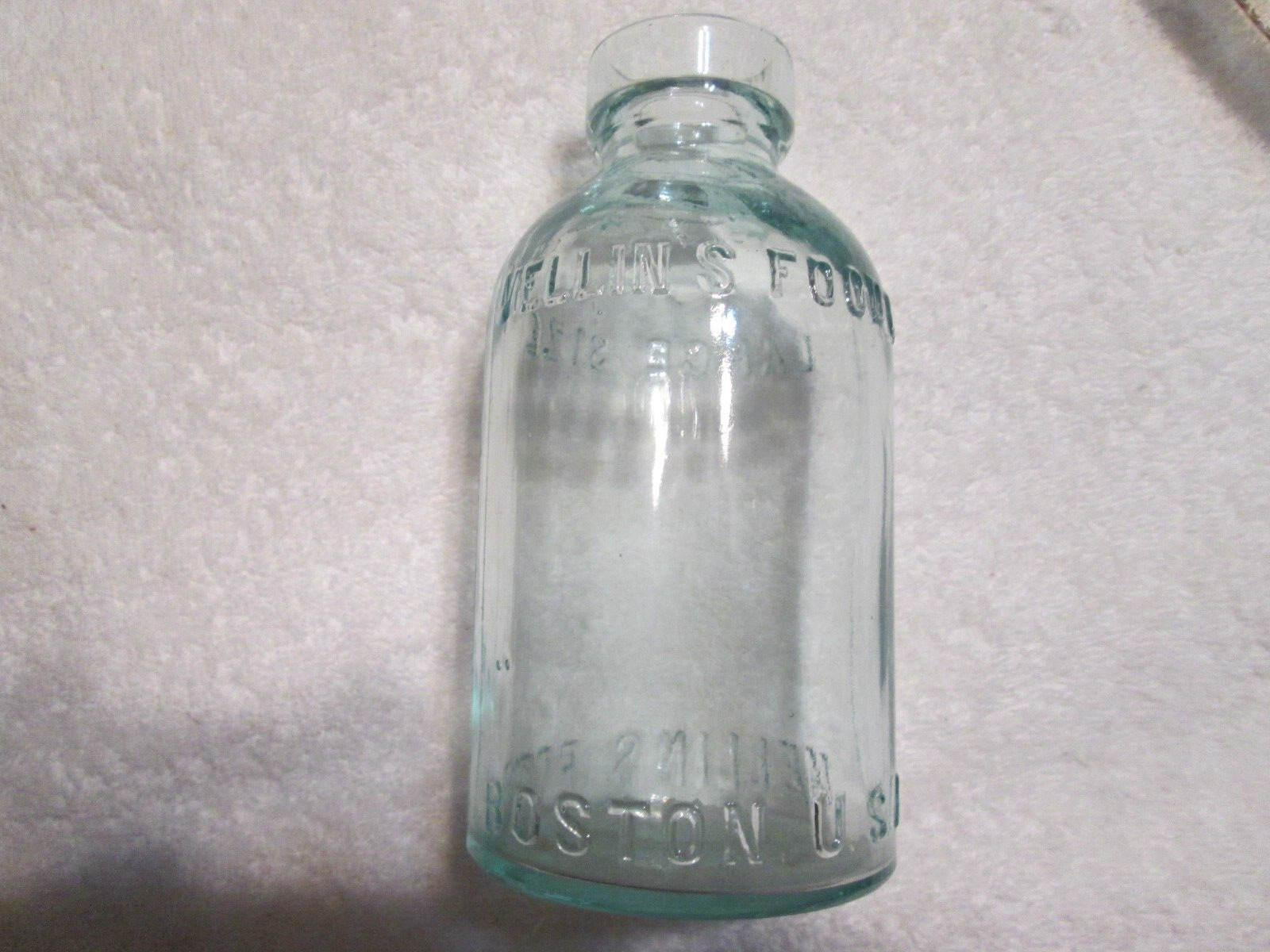 Antique Mellin\'s Food  Co Jar Bottle Large Size Nice Clean Embossed