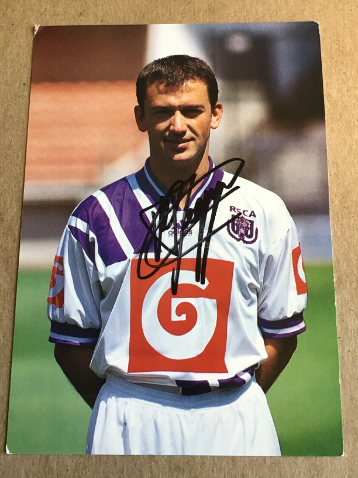 Marc Degryse, Belgium 🇧🇪 RSC Anderlecht 1993/94 hand signed