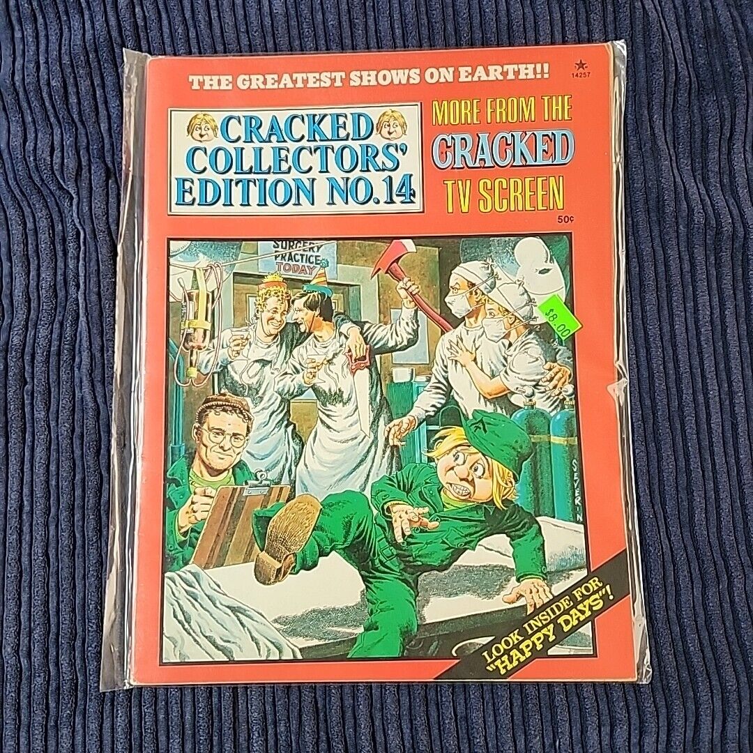 Cracked Collectors Edition Magazine #14 1976 M*A*S*H Happy Days Vintage