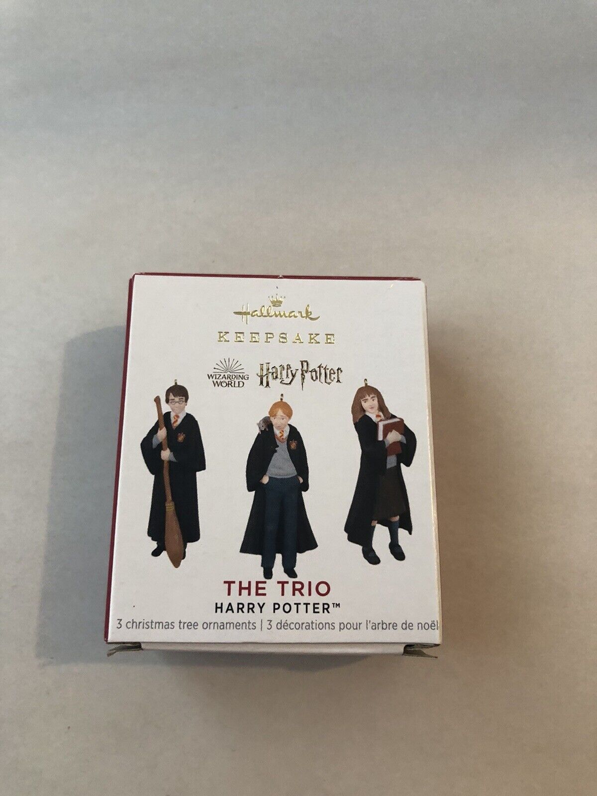 2021 Hallmark Mini Harry Potter The Trio Harry, Hermione, Ron Ornaments Set of 3