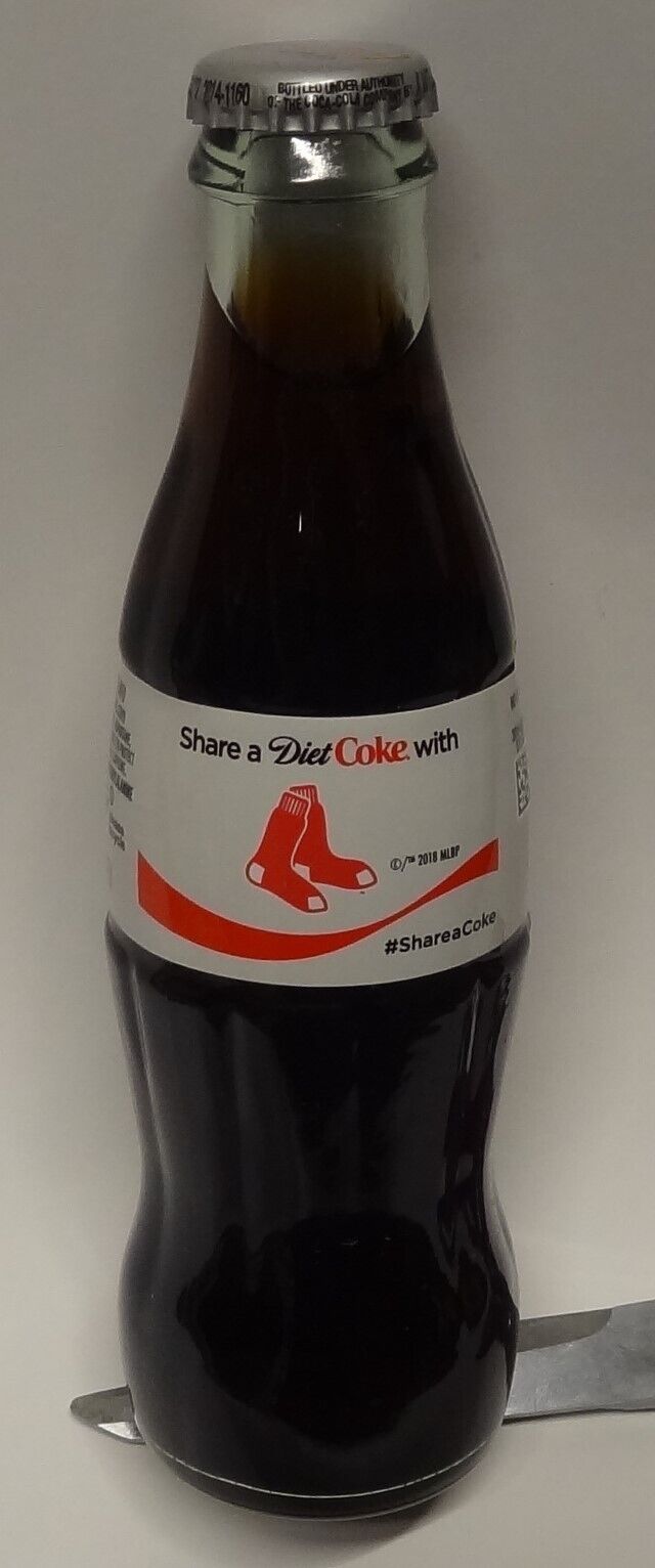 Boston Red Sox Diet Coke 8oz Bottle