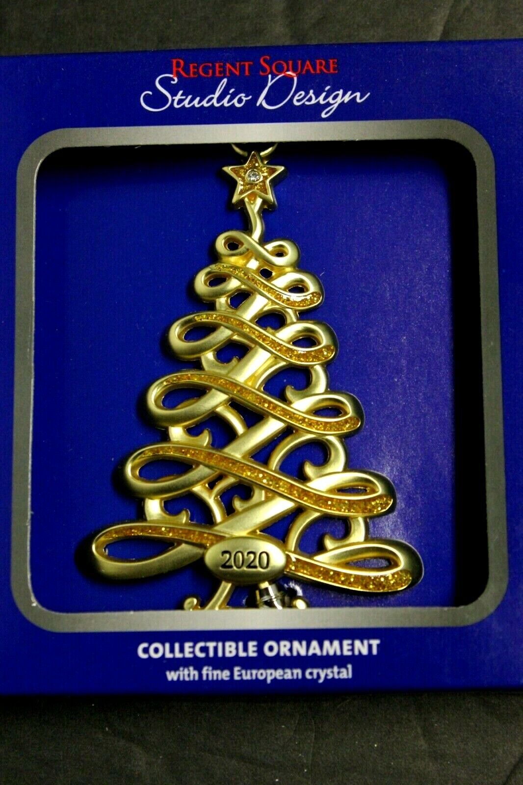 Christmas Tree 2020 Ornament by Regent Square Studio Design w/ European Crystal