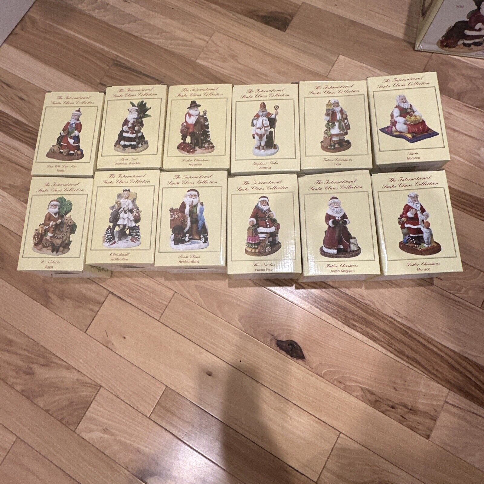 The International Santa Claus Collection Lot of 12 with Original Boxes