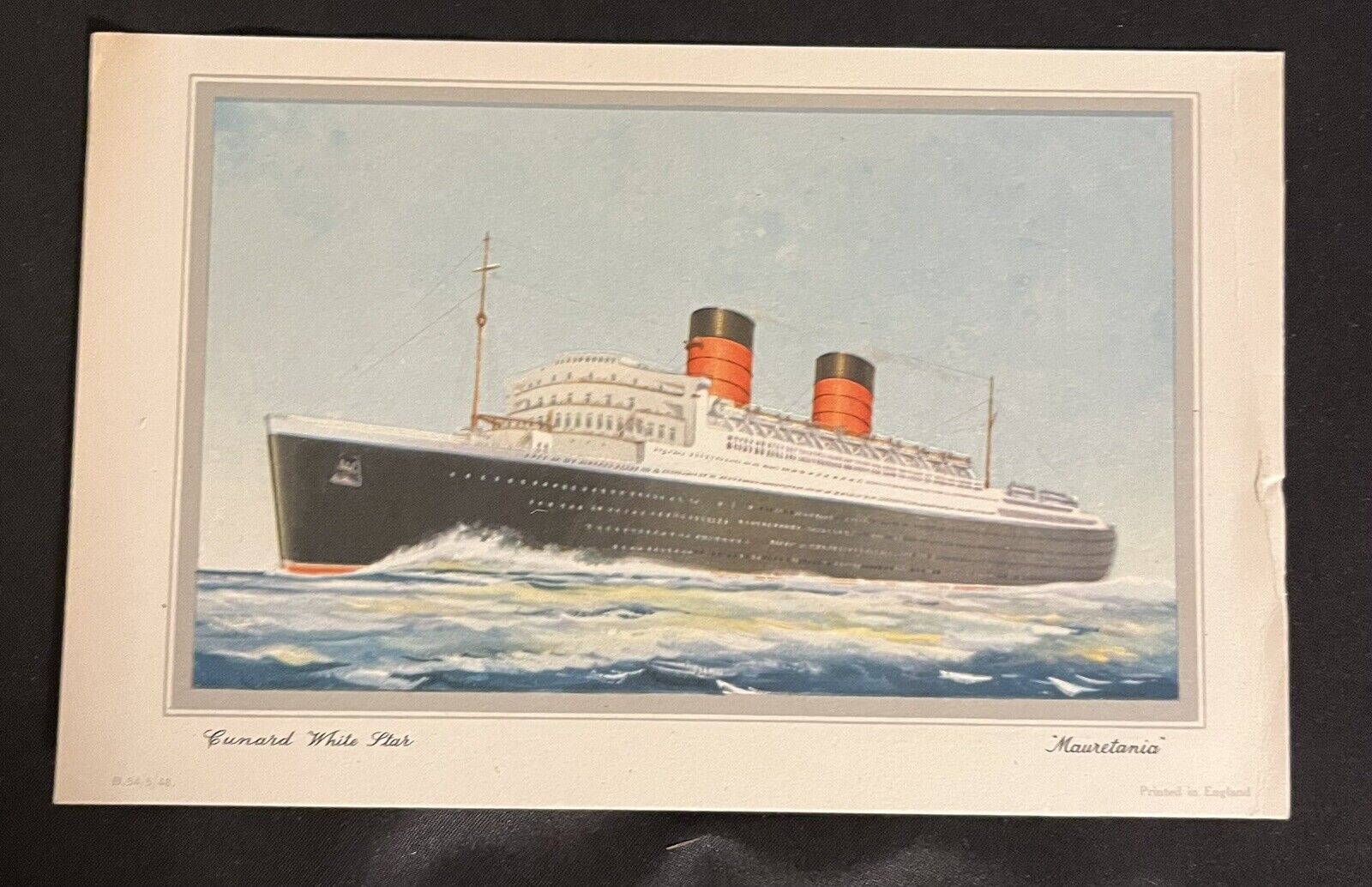 Cunard White Star RMS Mauretania Abstract of Log NY-West Indies 12/23 1948-9