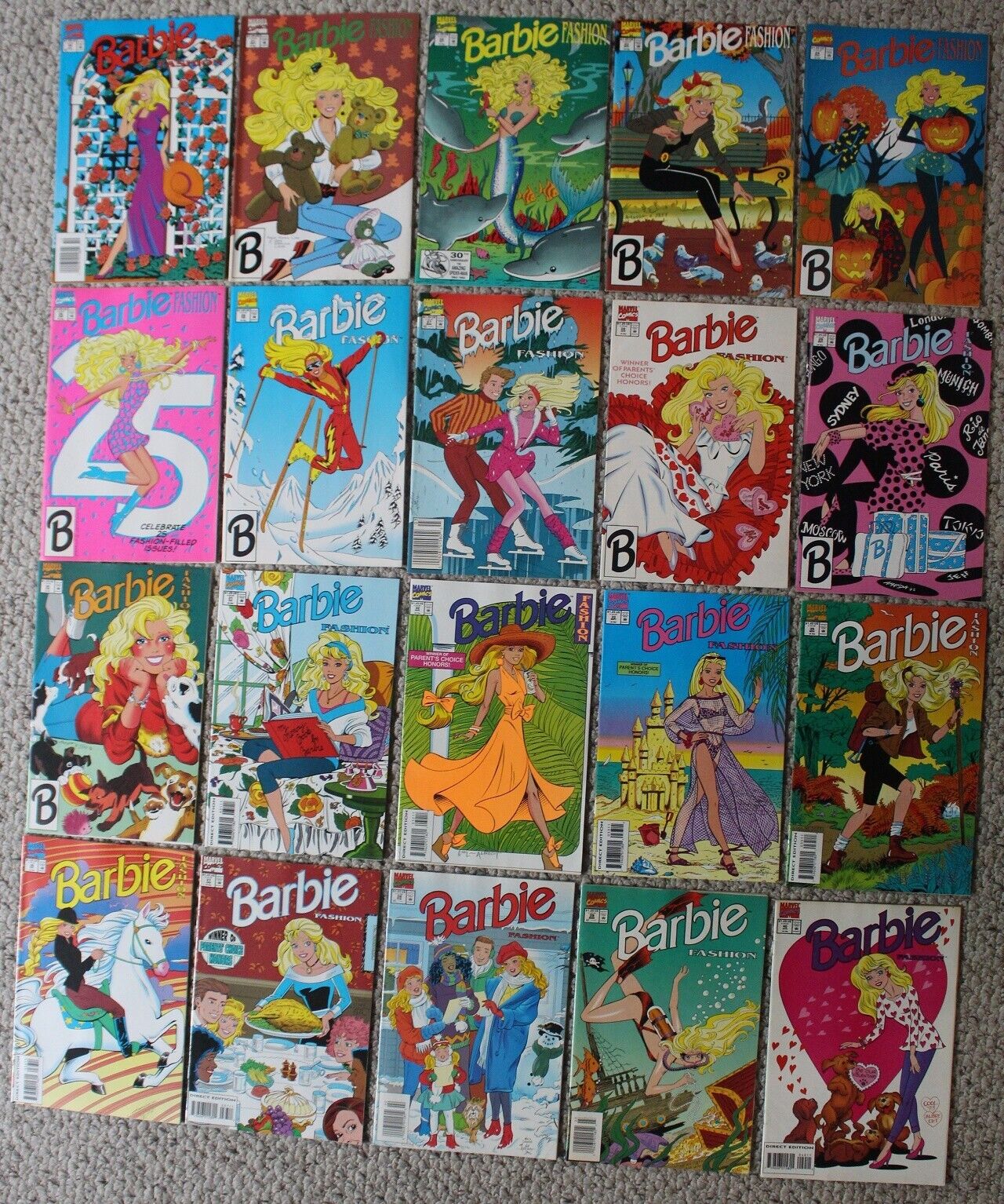 BARBIE FASHION (Marvel Comics 1991-1996; Mattel Dolls) Low Print #21-40