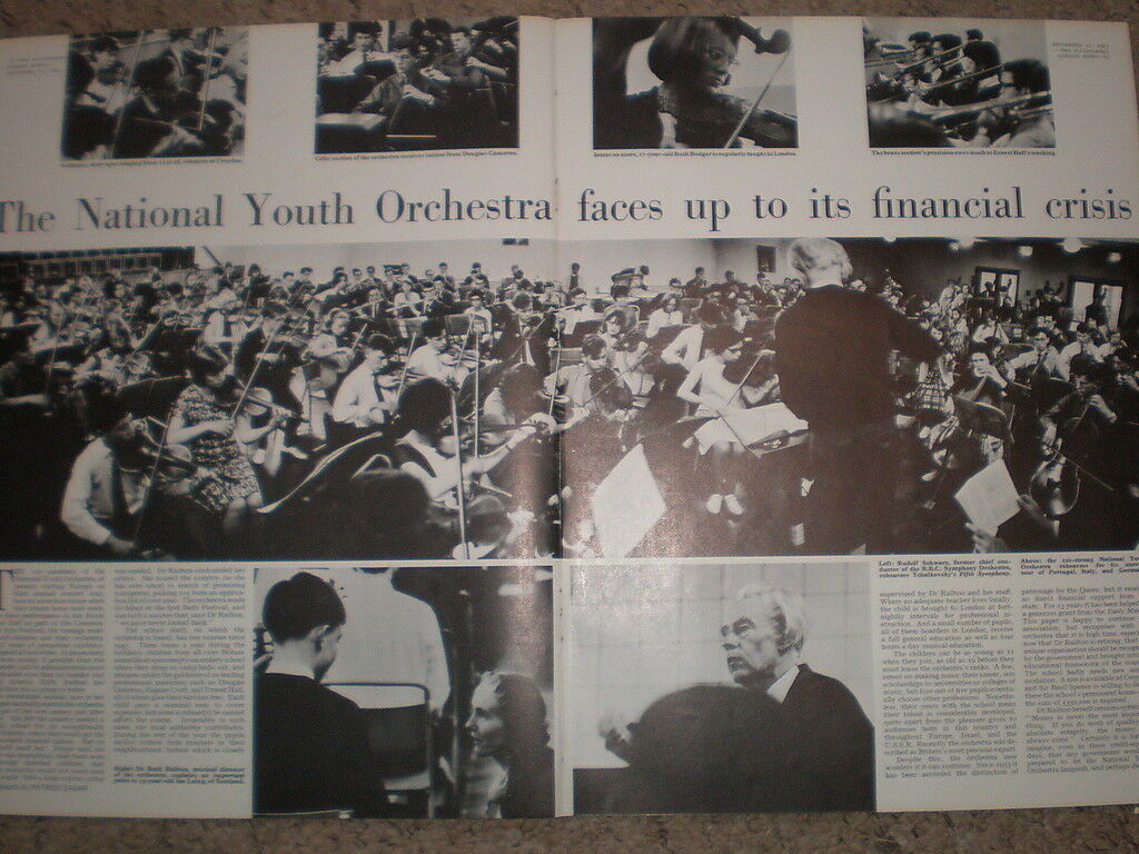 Photo article National Youth Orchestra in financial crisis 1965