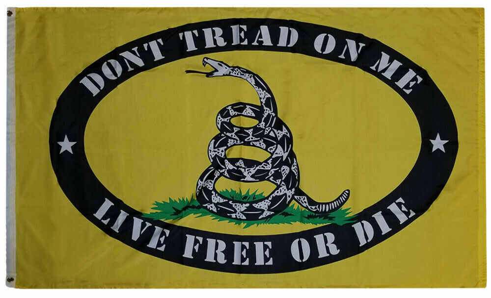 new GADSDEN LIVE FREE OR DIE DONT TREAD ON ME 3x5ft FLAG superior US seller