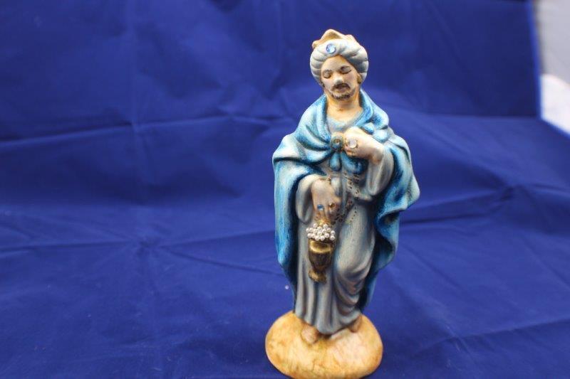Vintage Ceramic Atlantic Mold King Nativity Wiseman 7.5\