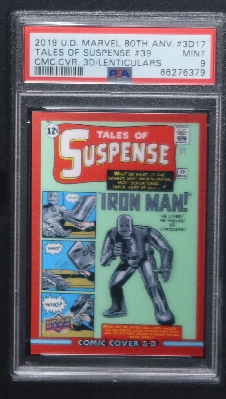 2019 UD Marvel 80th Annv Tales of Suspense #39 Comic Cover Lenticular PSA 9 MINT