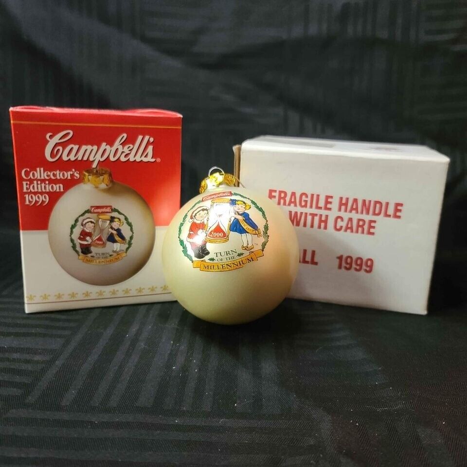 Vintage 1999 Campbell Soup Ball Ornament