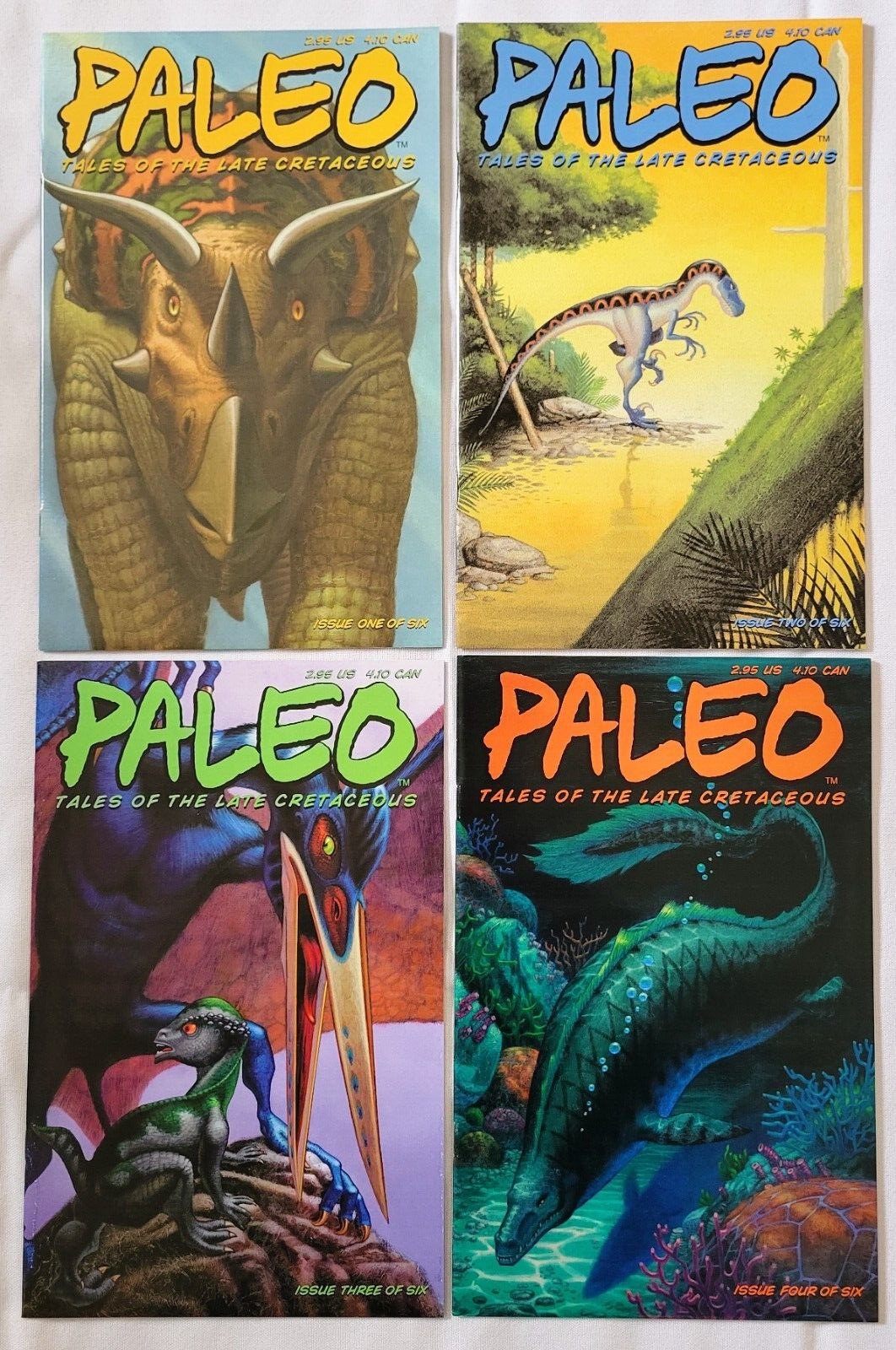Zeromayo PALEO TALES OF THE LATE CRETACEOUS #1-8 Set Unread 1st Print 2001 VF/NM