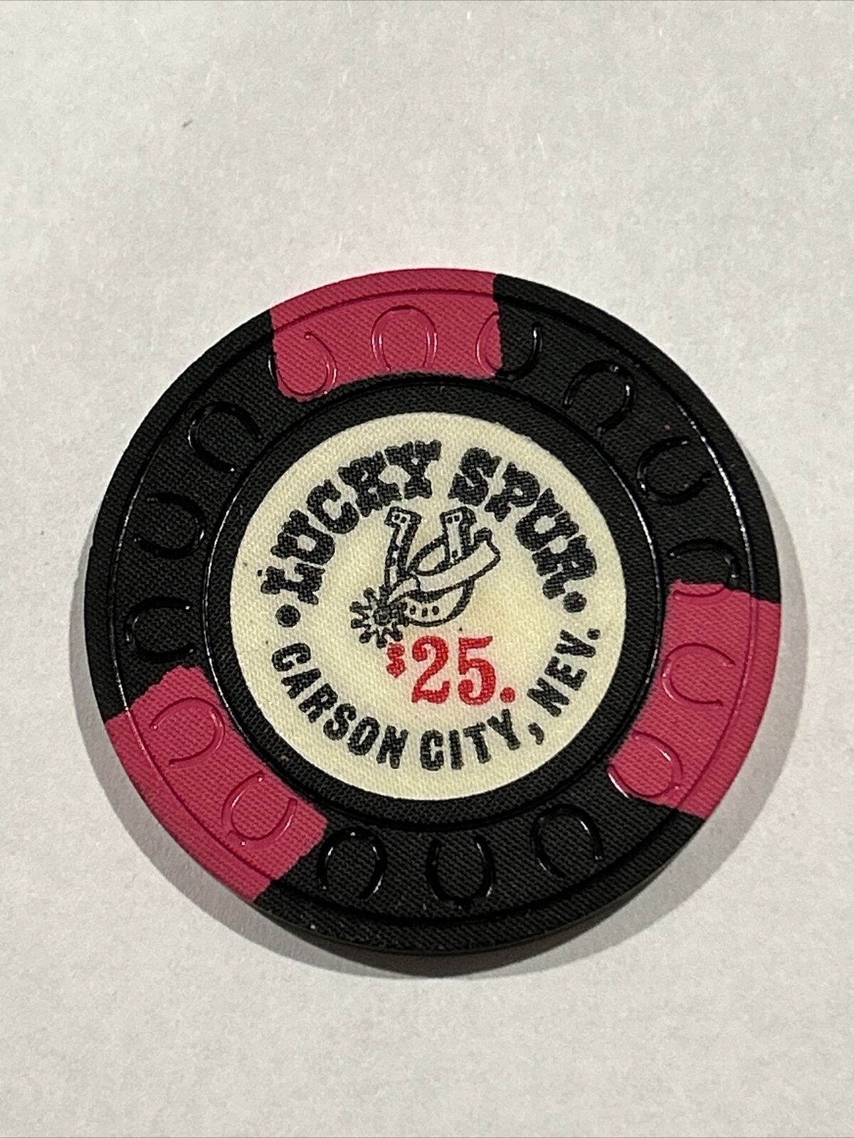 Lucky Spur - $25 Casino Chip - *Obsolete/Vintage/Rare* - Carson City, N.V