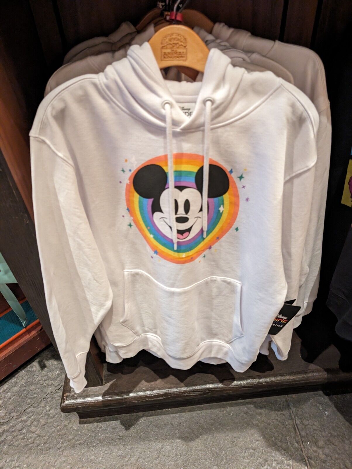 Mickey Pride Rainbow Collection Hoodie Hooded Sweatshirt Disney 2XL