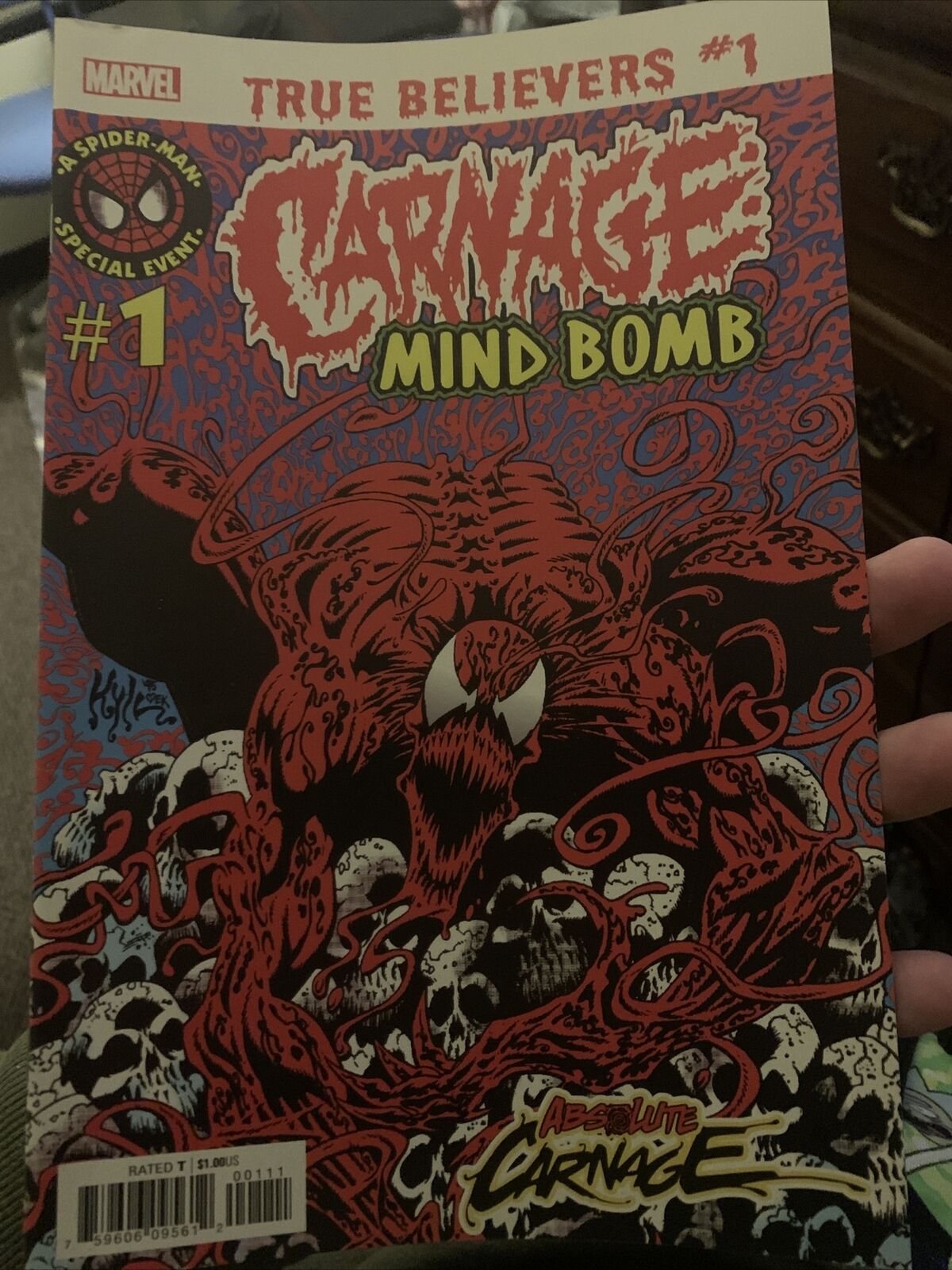 True Believers: Absolute Carnage - Mind Bomb #1 | Reprints Carnage Mind Bomb #1