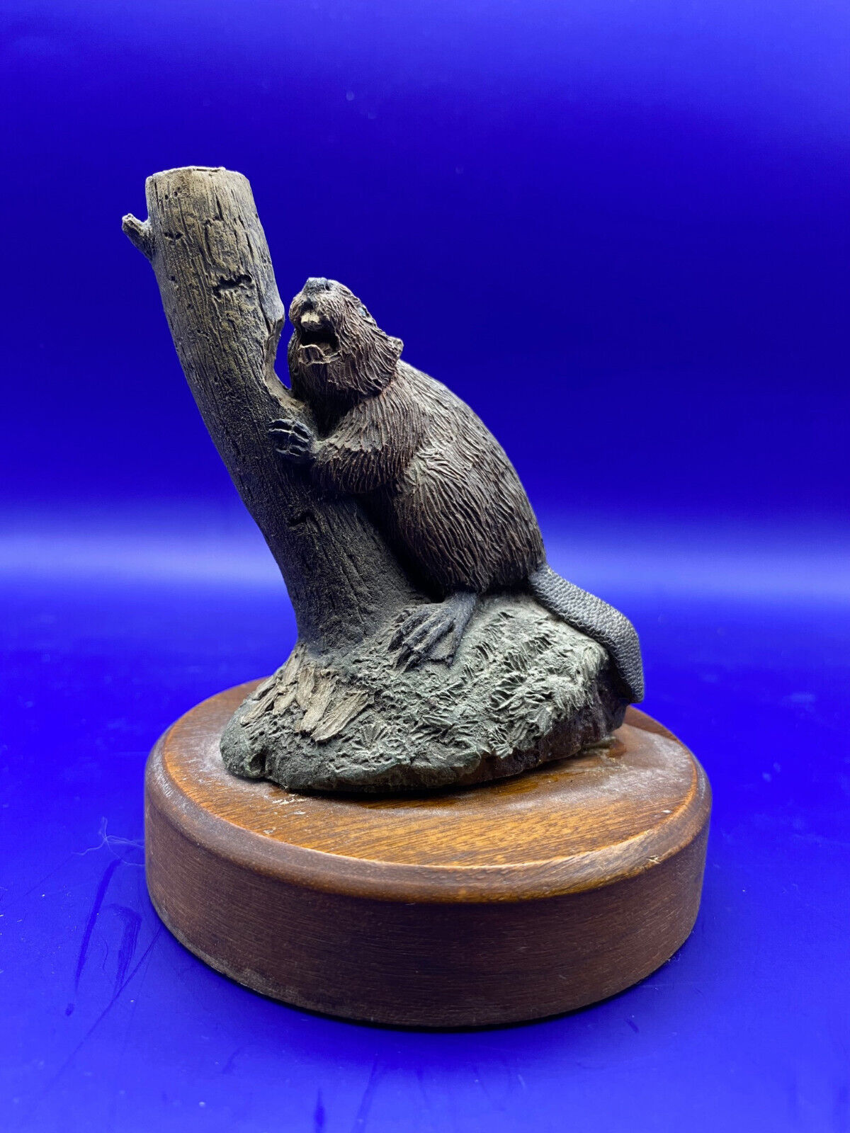 1979 Hamilton Collection American Bronze Wildlife Collection - Deaton - Beaver