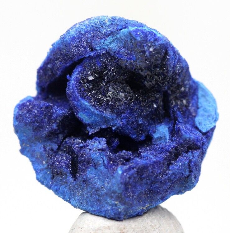 AZURITE GEODE Crystal Cluster Mineral Specimen Section Gemstone RUSSIA