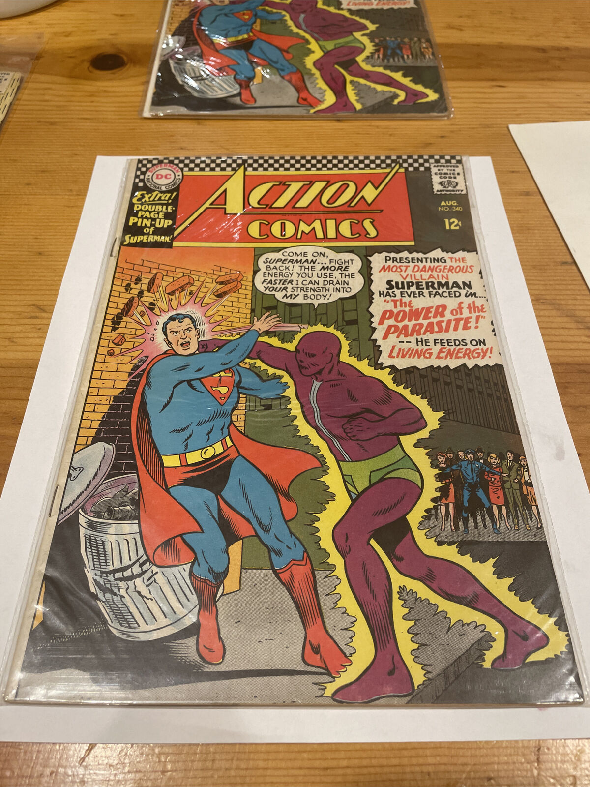 Action Comics #340 Origin & 1st App Parasite Superman Dc Comics Silver Age 1966