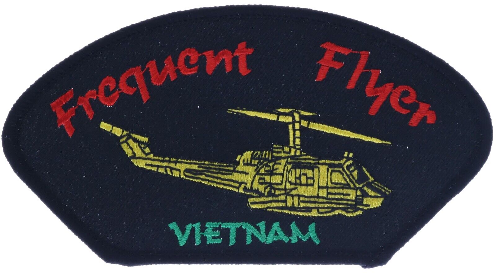 Huey Frequent Flyer Vietnam 5 Inch Embroidered Patch EE1485 F1D6O