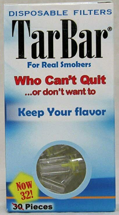 Tarbar Disposable Cigarette Filters Reusable Blocks Tar, Nicotine 32 FILTERS 1bx