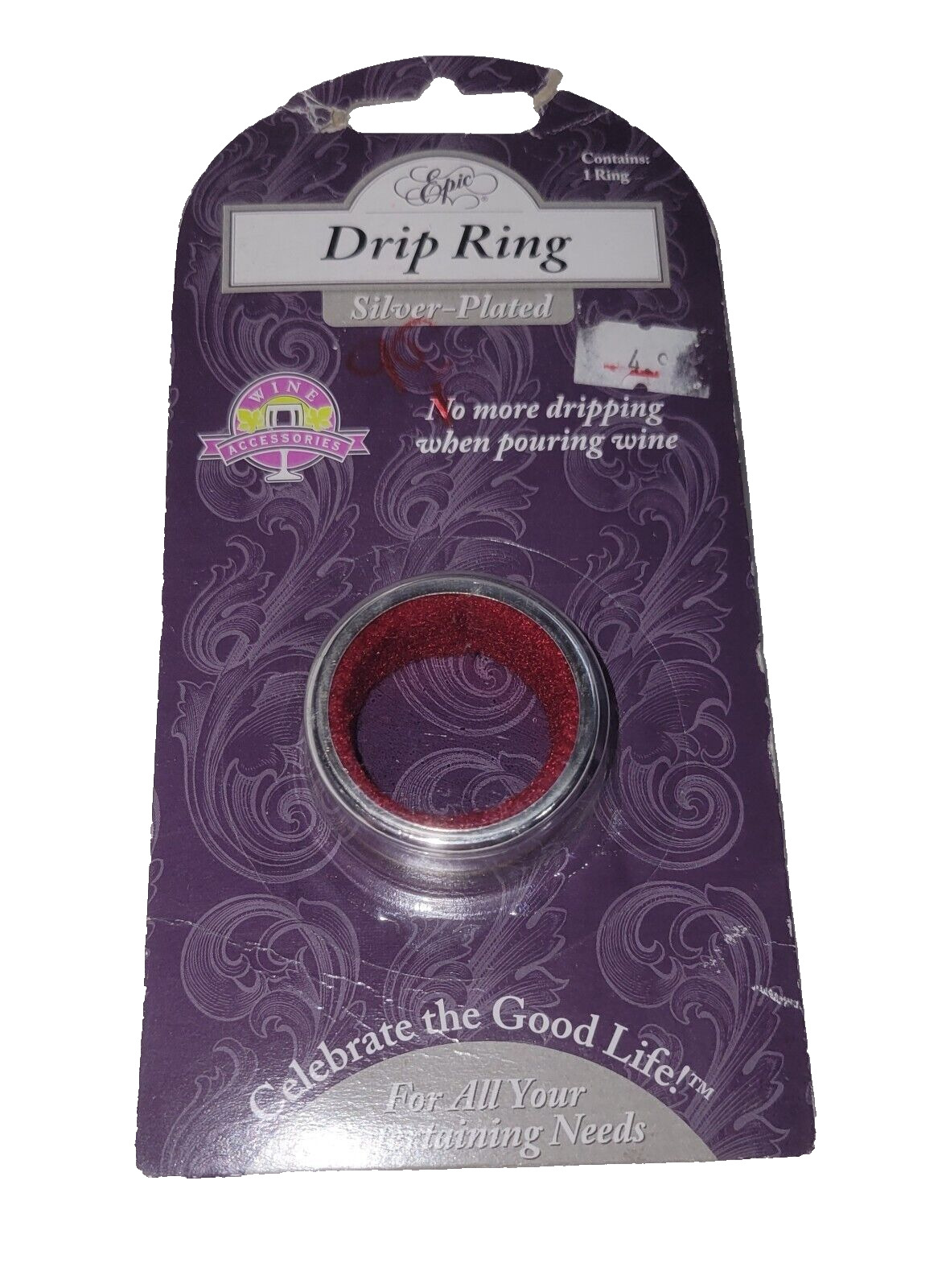 Epic Silver Plated Drip Ring NEW