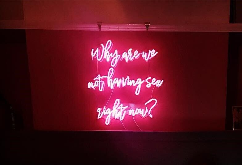 Why Are We Not Having Sex Right Now BB Acrylic Neon Sign Lamp Light With Dimmer