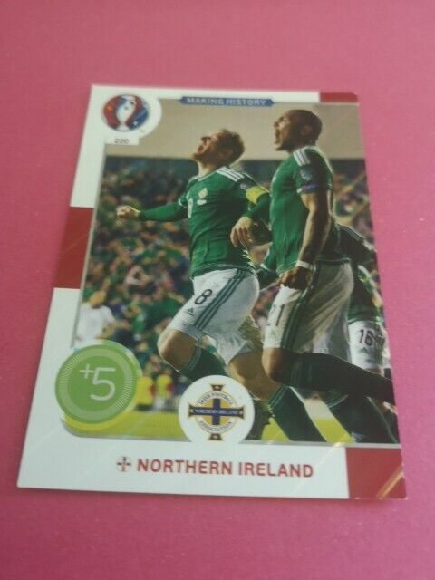 Northern Ireland Making History Foil Panini Adrenalyn Euro 2016 Foot Card #220