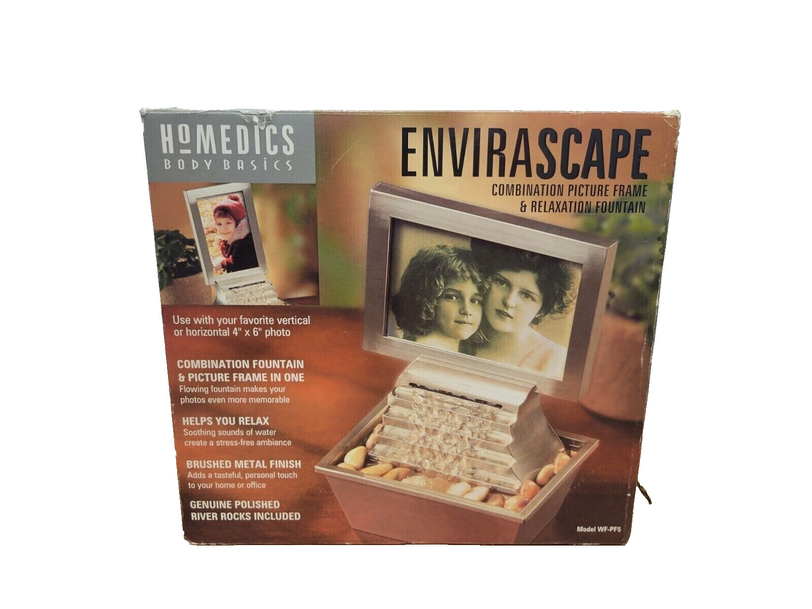 Homedics Envirascape Combination Picture Frame & Relaxation Fountain 4\