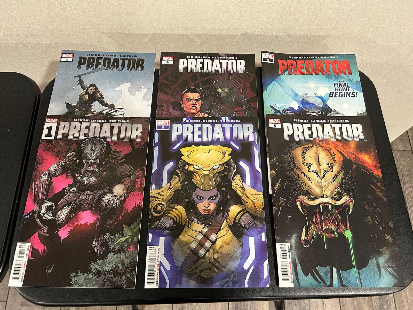 Predator 1-6 Complete Comic Lot Run Set Brisson Marvel Collection