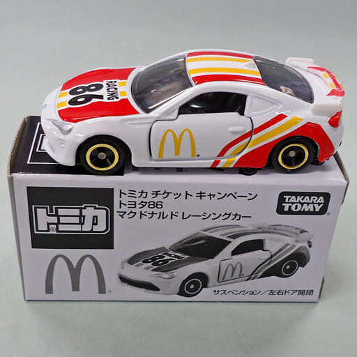 1/60 86 McDonald's Racing Car (White x Red) TOMICA  2017 McDonald's TOMI