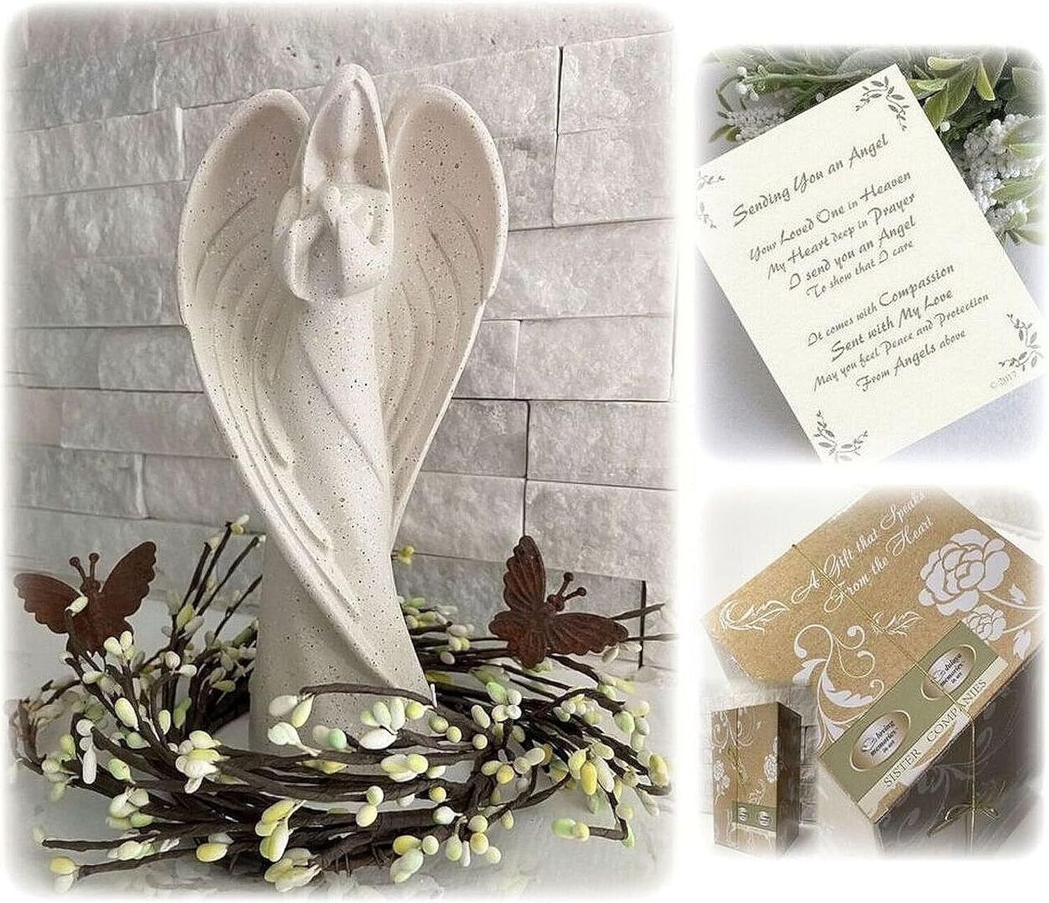 Angel Statue Sympathy Gift for Memorial Express Condolences for Loss of Loved