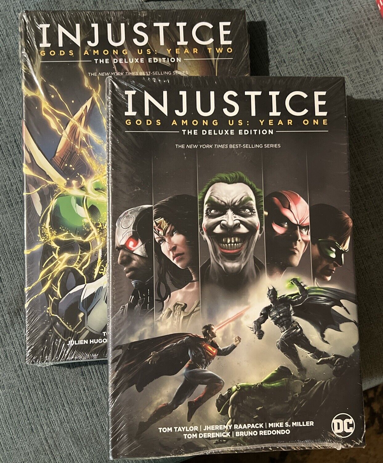 Injustice The Deluxe Edition - GODS AMONG US: YEAR ONE & TWO - HC - New Sealed
