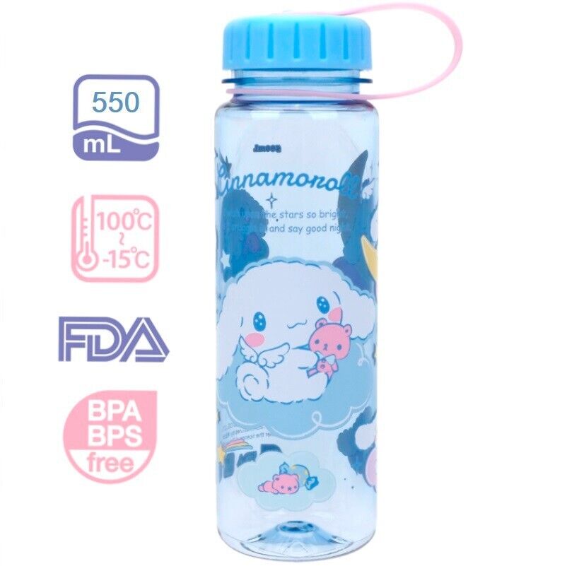 Cinnamoroll Puppy BPA Free Non-Phthalate Tritan Water Bottle Travel Mug Kids