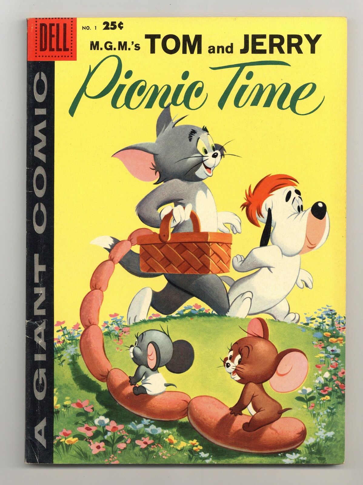 Dell Giant Tom and Jerry Picnic Time #1 FN- 5.5 1958