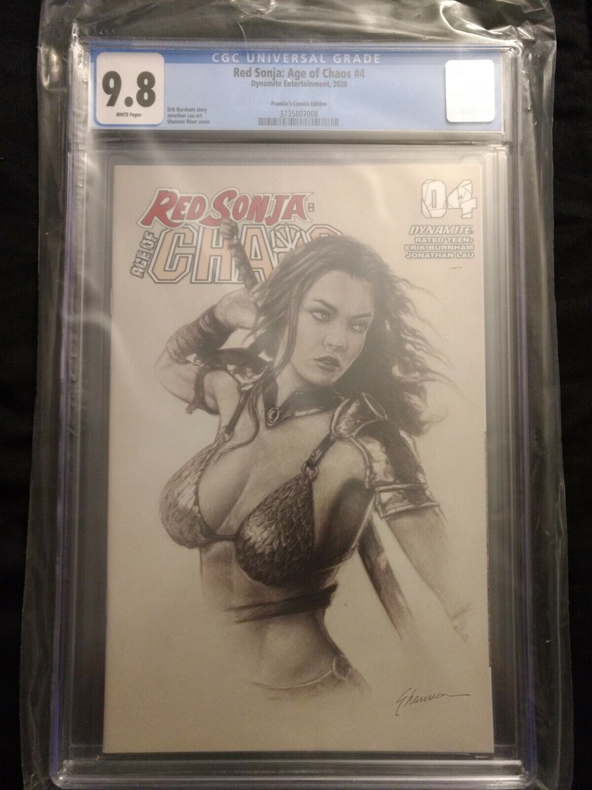 Red Sonja: Age of Chaos #4 CGC 9.8 Trade Frankie\'s Comics Shannon Maer