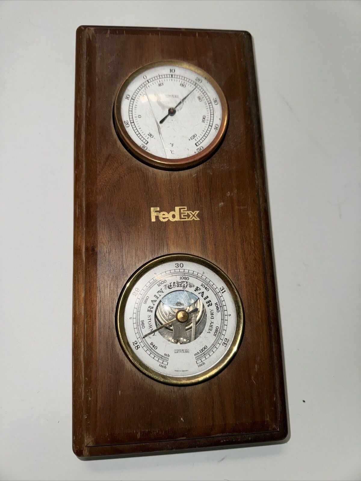 Vintage FedEx Employee Appreciation Weather Station  By Jostens Repair