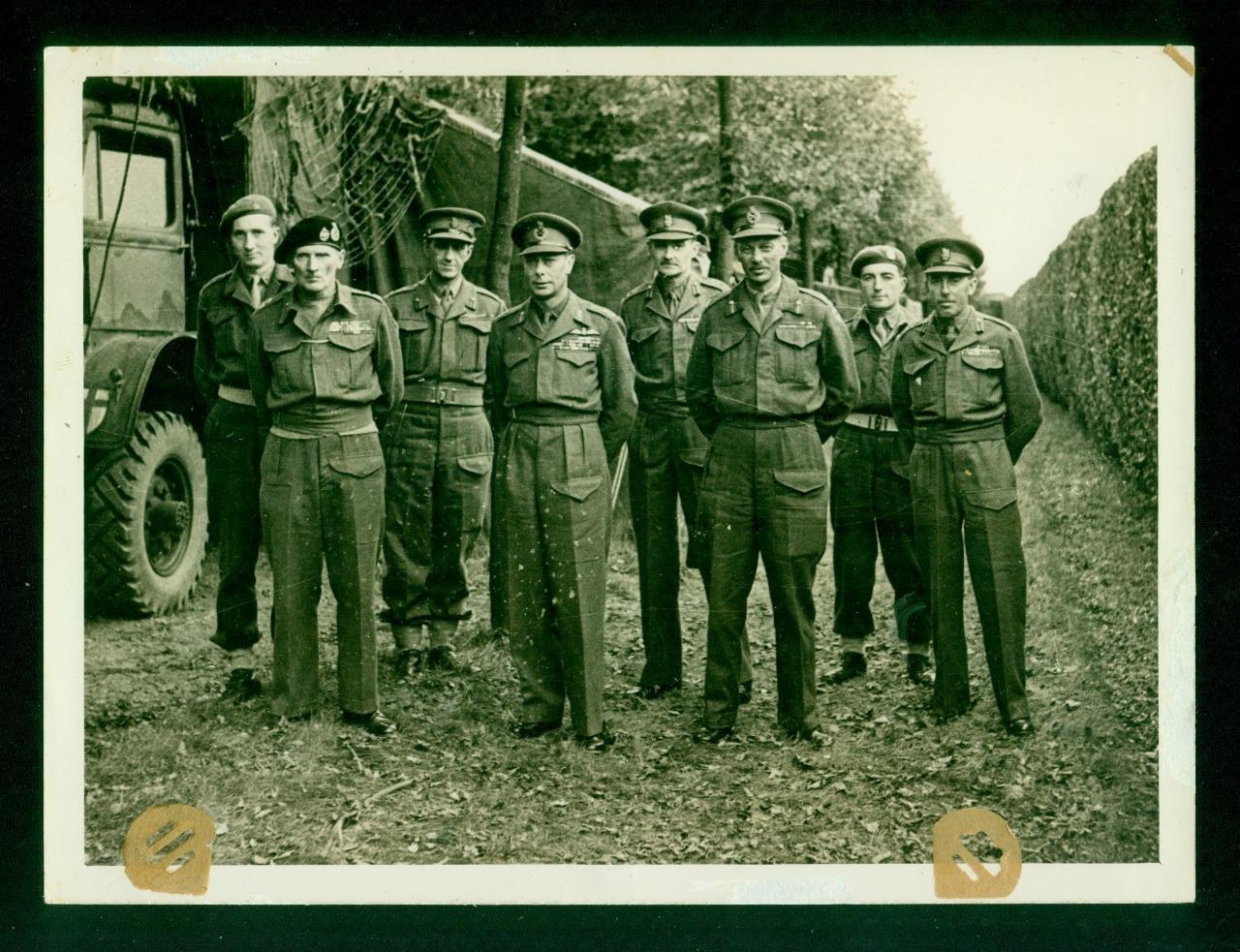 S15, 517-17, 1944, 8x6 Photo, King George VI visits British Troops in Holland
