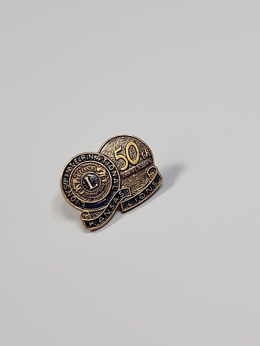 Kansas Lions International 50th Anniversary Souvenir Lapel Pin