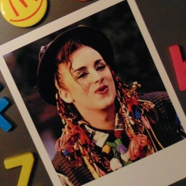 BOY GEORGE Fridge Magnet Gift Culture Club 80's Music Instant Film Photo Style