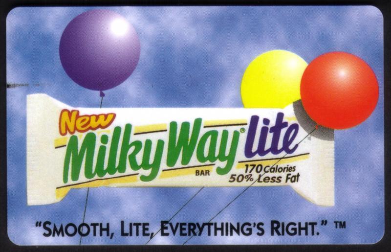 15m Milky Way Lite Candy Bar & Balloons (Colorful) USED Phone Card
