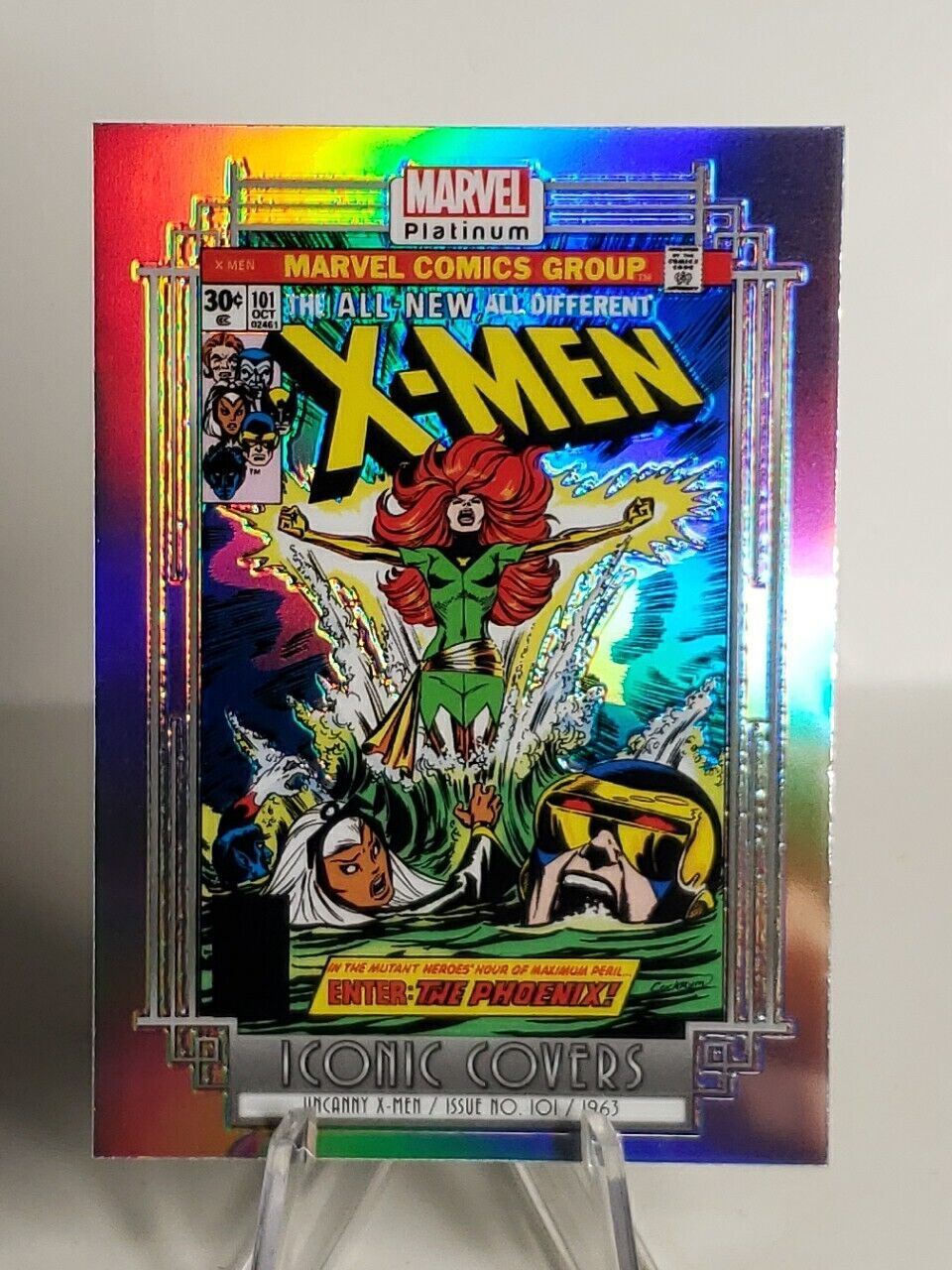 2022 Upper Deck Marvel Platinum X-MEN Iconic Covers Rainbow