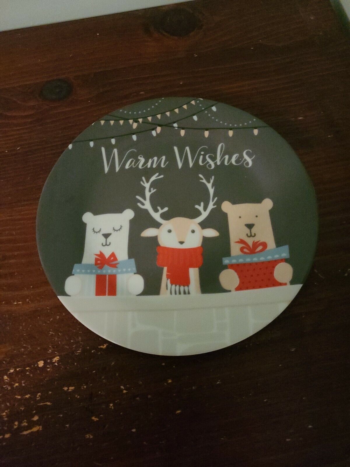 Warm Wishes Christmas Plate By Maud Borup