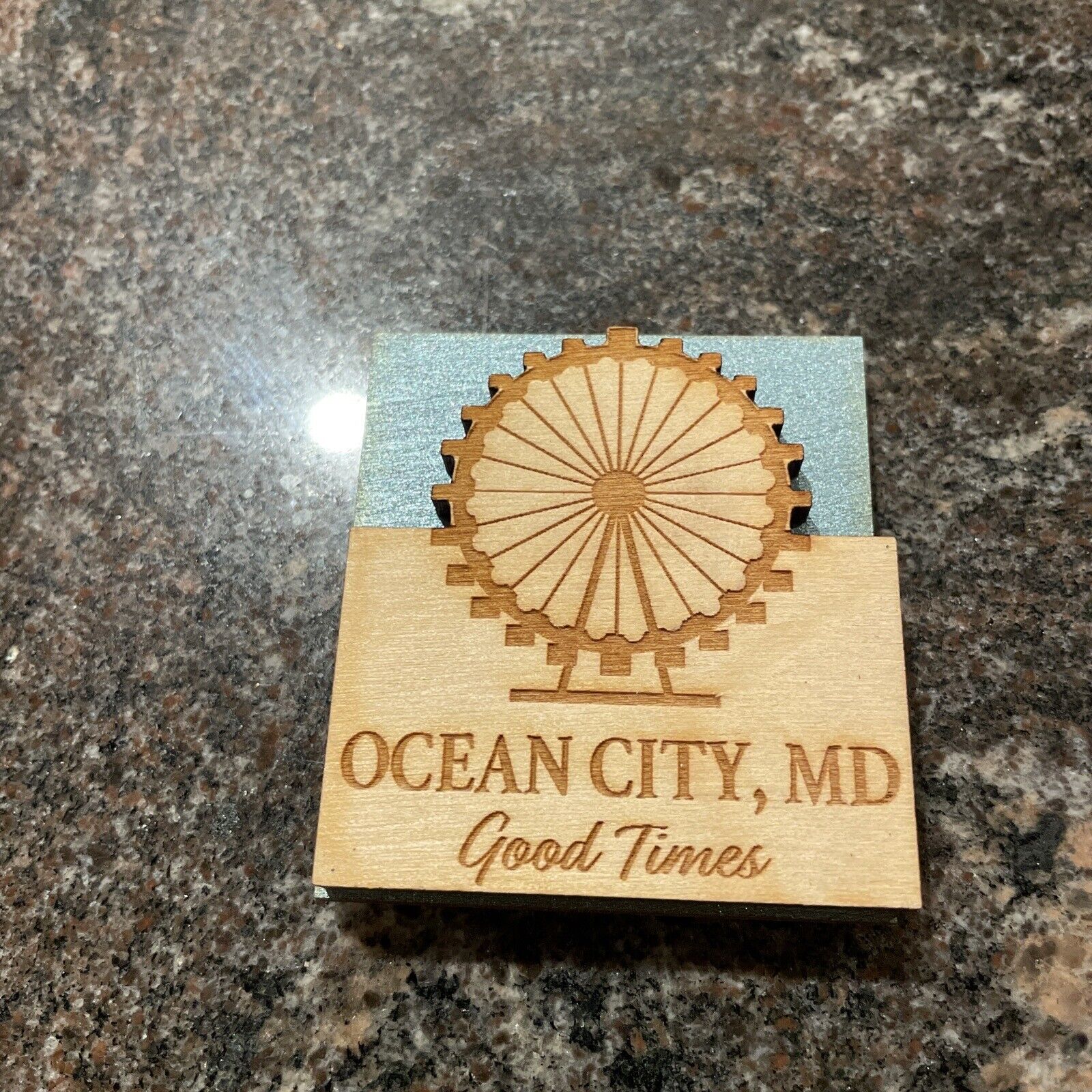 31 Pcs Ocean City MD Maryland Ferris Wheel Wood Magnet