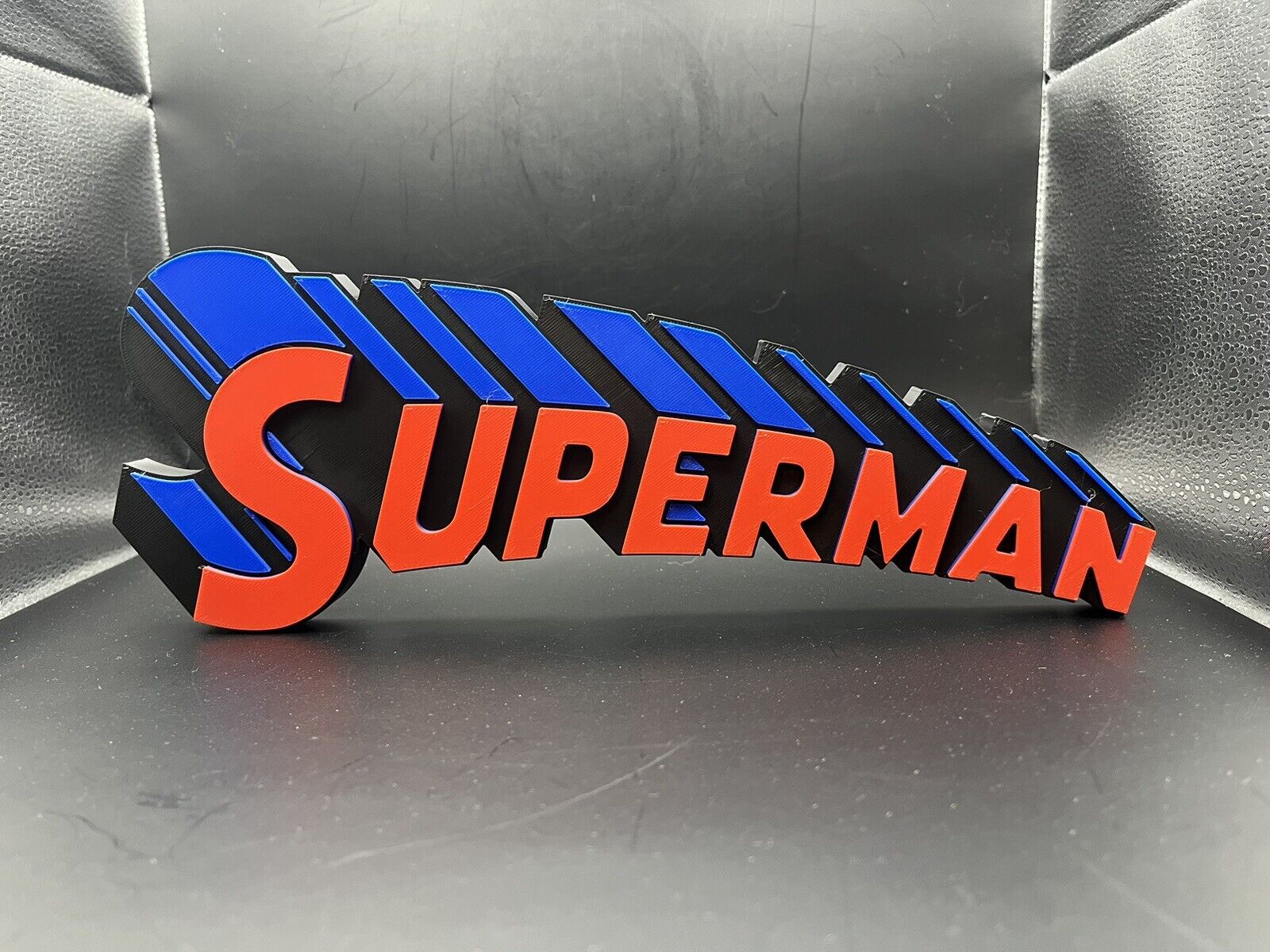 Superman Logo Sign Display | 3D Wall Desk Shelf Art